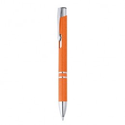 HAYEDO. Pix din paie de grau cu 2 inele metalice, HW8030 - ORANGE