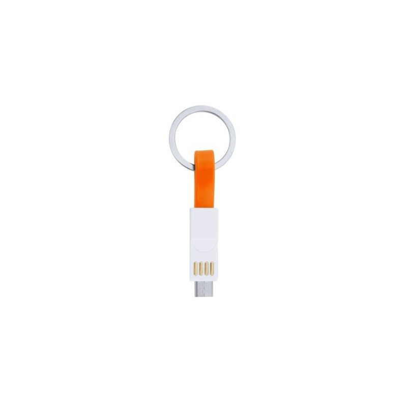 CETUS. Cablu încărcător-sincronizator magnetic cu breloc 3 în1, IA3008 - ORANGE CETUS. Cablu încărcător-sincronizator magnetic cu breloc 3 în1, IA3008 - ORANGE