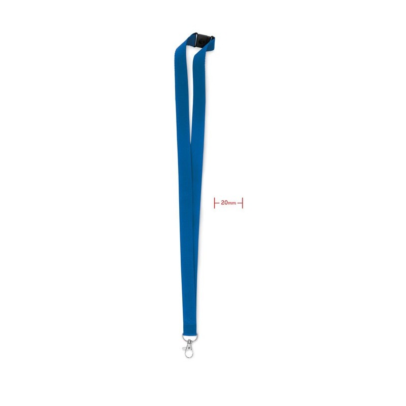 PANY - Lanyard, cârlig metal, buclă.  MO9354-37, Royal blue