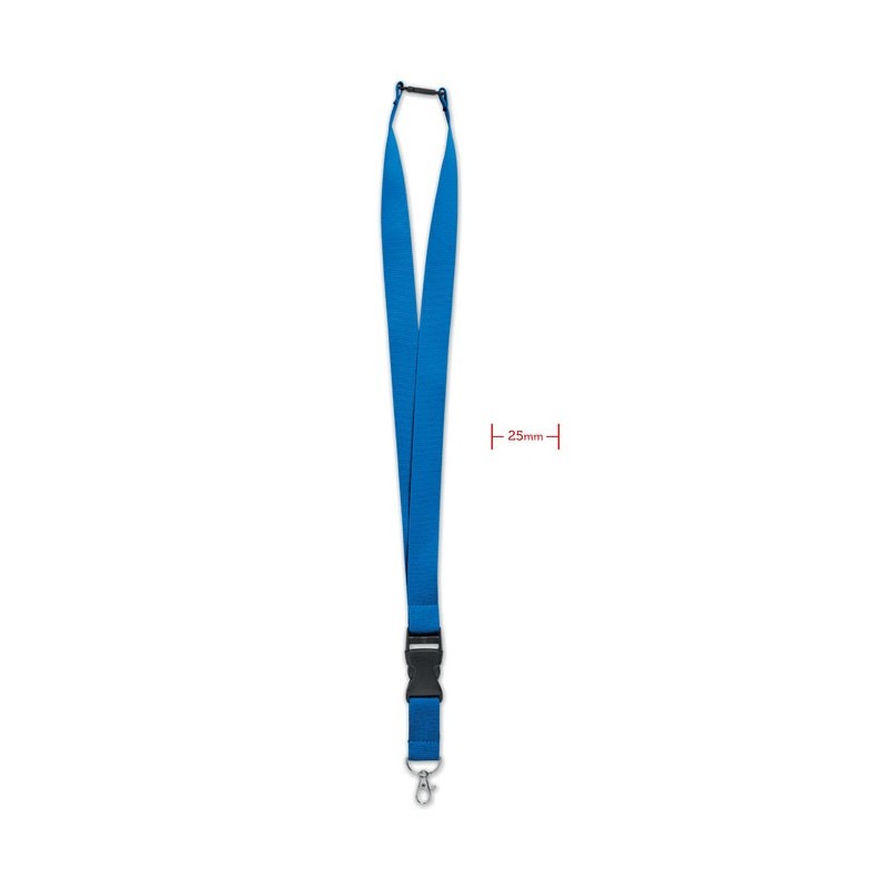 WIDE LANY - Lanyard, cârlig metalic 25mm.  MO9661-37, Royal blue