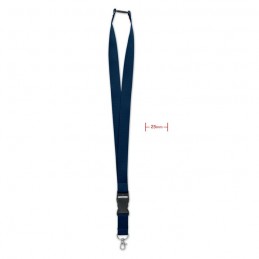 WIDE LANY - Lanyard, cârlig metalic 25mm.  MO9661-04, Blue