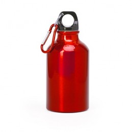 YACA. Bidon de aluminiu cu carabină 330 ml, MD4004 - RED