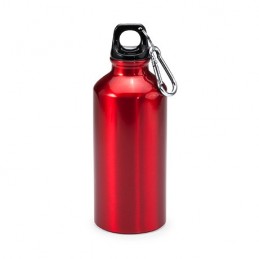 ATHLETIC. Bidon de aluminiu cu carabină 400 ml, MD4045 - RED