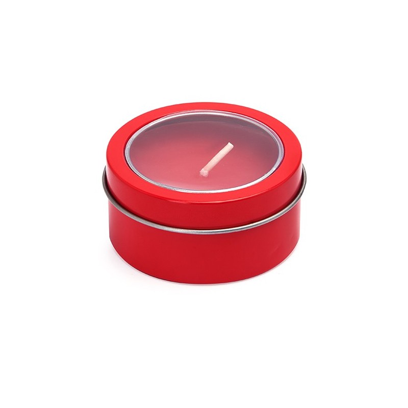 FLAKE. Lumanare in cutie cu capac transparent, XM1306 - RED