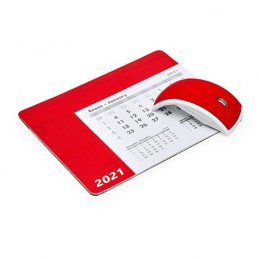 SERBAL. Mousepad dreptunghiular cu calendar., IA3017 - RED