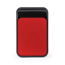 WALLE. Baterie externă din ABS de 5000 mAh. La gravura logo luminat, PB3351 - RED