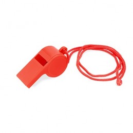 CARNIVAL. Fluier plastic cu snur, PF3101 - RED
