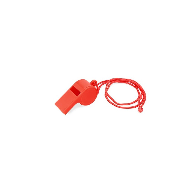CARNIVAL. Fluier plastic cu snur, PF3101 - RED