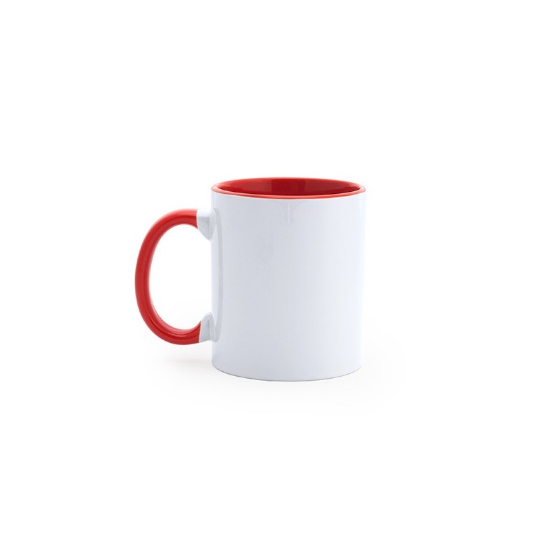 SUBLIMACIÓN MANGO. Cană de ceramică de 350 ml specială pentru sublimare, MD4001 - rosu SUBLIMACIÓN MANGO. Cană de ceramică de 350 ml specială pentru sublimare, MD4001 - rosu