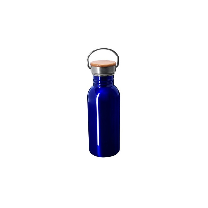 BOINA. Bidon 650 ml pentru sublimare capac bambus, MD4039 - ROYAL BLUE