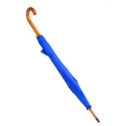LYSE. Umbrela maner lemn curbat- deschidere manuala, UM5607 - ROYAL BLUE