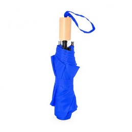 RPET KHASI. Umbrelă pliabilă cu husă asortata. Manuala, UM5610 - ROYAL BLUE