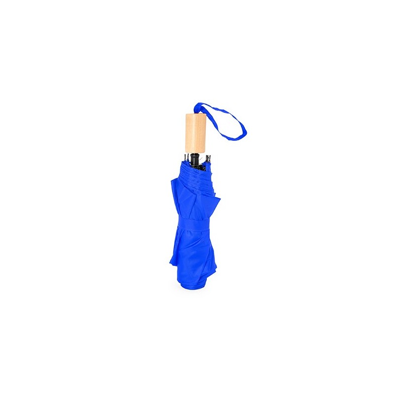 RPET KHASI. Umbrelă pliabilă cu husă asortata. Manuala, UM5610 - ROYAL BLUE
