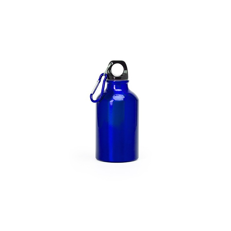 YACA. Bidon de aluminiu cu carabină 330 ml, MD4004 - ROYAL BLUE