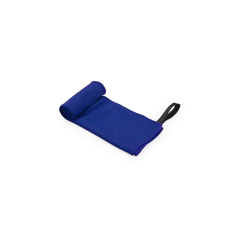 CALPE. Prosop microfibra in cutie cu carabina, TW7101 - ROYAL BLUE