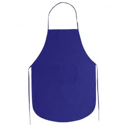 KELLER. Șorț din material non-woven cu buzunar central, DE9130 - ROYAL BLUE