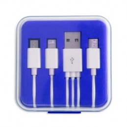 CANES. Cablu de încărcare 3 în 1 în cutie, IA3007 - ROYAL BLUE