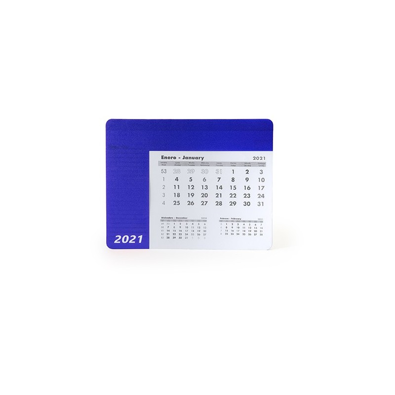 SERBAL. Mousepad dreptunghiular cu calendar., IA3017 - ROYAL BLUE