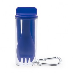 PARBU. Set pai și furculiță într-o carcasă cu carabină, MD4023 - ROYAL BLUE