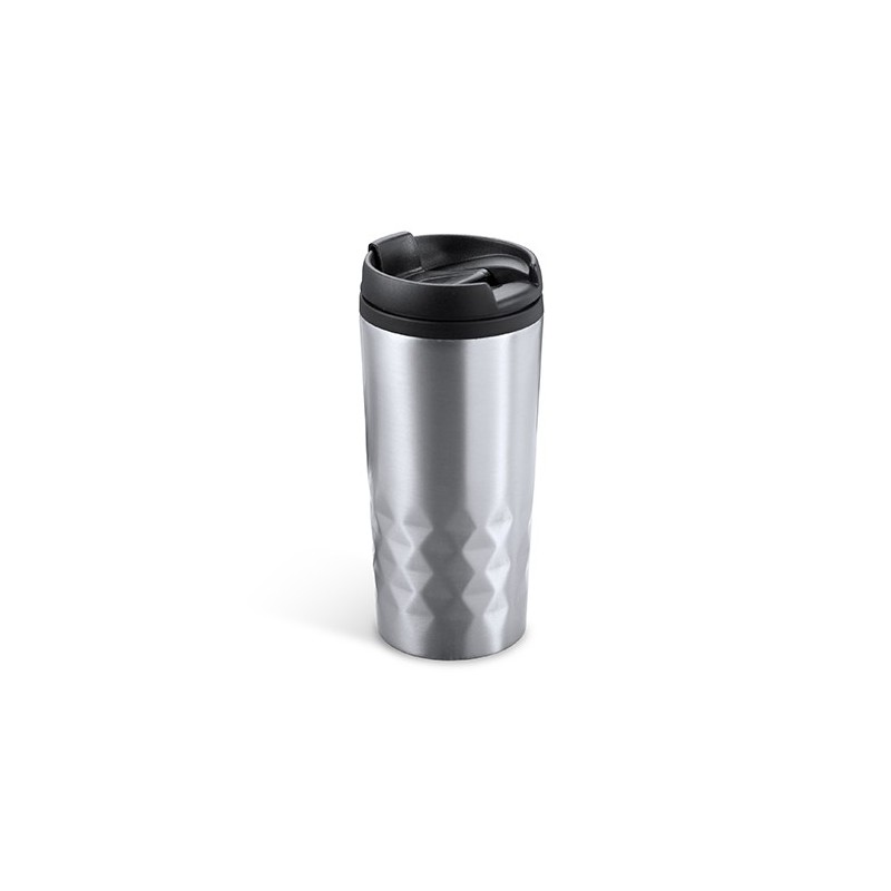 SALAK. Cana Pahar oțel inoxidabil cu capac PP 310 ml, MD4028 - SILVER SALAK. Cana Pahar oțel inoxidabil cu capac PP 310 ml, MD4028 - SILVER