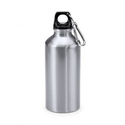 ATHLETIC. Bidon de aluminiu cu carabină 400 ml, MD4045 - SILVER