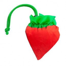 PLEGABLE FOCHA. Sacoșă de cumpărături pliabilă din poliester, BO7523 - STRAWBERRY