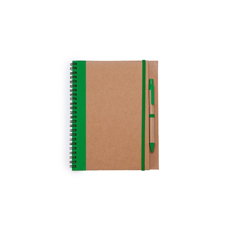 ALANI. Carnetel Caiet cu spirală si pix cu 60 file veline, NB8073 - Verde ALANI. Carnetel Caiet cu spirală si pix cu 60 file veline, NB8073 - Verde