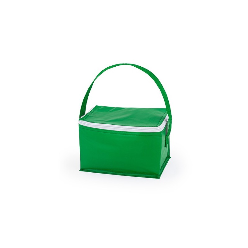 TIBU. Geantă frigorifică PVC cu interior izoterm 6 cutii, TB7603 - Verde