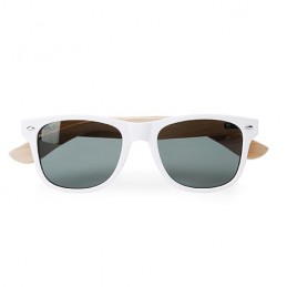 EDEN. Ochelari de soare UV 400, brate bambus, SG8104 - WHITE