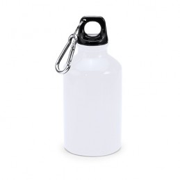 YACA. Bidon de aluminiu cu carabină 330 ml, MD4004 - WHITE