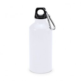 ATHLETIC. Bidon de aluminiu cu carabină 400 ml, MD4045 - WHITE