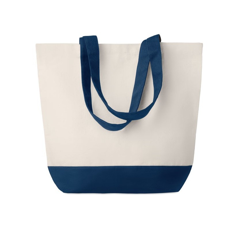 KLEUREN BAG - Geantă de plajă din canvas MO9816-04, Blue KLEUREN BAG - Geantă de plajă din canvas MO9816-04, Blue