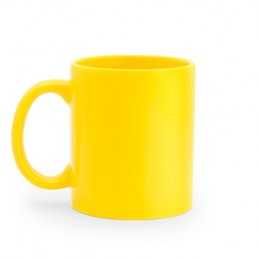 PAPAYA. Cană de ceramică de 370 ml, în cutie albă, MD4006 - YELLOW