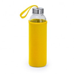 CAMU. Bidon de sticlă de 500 ml in husă neopren, MD4040 - YELLOW