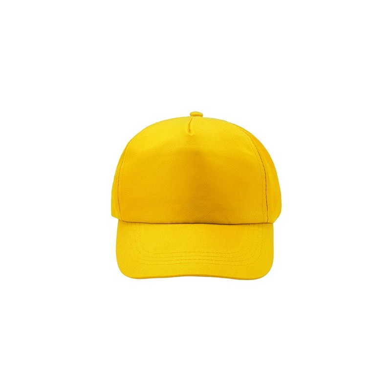 CALISTO. Șapcă din RPET cu 5 panouri, GO7050 - YELLOW CALISTO. Șapcă din RPET cu 5 panouri, GO7050 - YELLOW