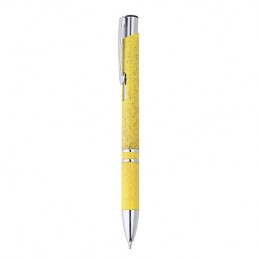 HAYEDO. Pix din paie de grau cu 2 inele metalice, HW8030 - YELLOW