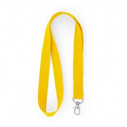 ECOHOST. Lanyard RPET cu carabină., LY7055 - YELLOW