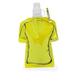 MANDY. Bidon pliabil cu carabina in forma de tricou 470 ml, MD4086 - YELLOW