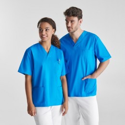 PANACEA Bluza medicala unisex spital, clinica, cabinete medicale 9098 Albastru