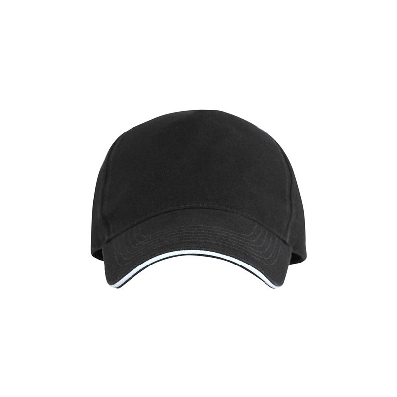 ERIS Sapca 5 panele fara cusatura pe mijloc bumbac 7019 NEGRU ERIS Sapca 5 panele fara cusatura pe mijloc bumbac 7019 NEGRU
