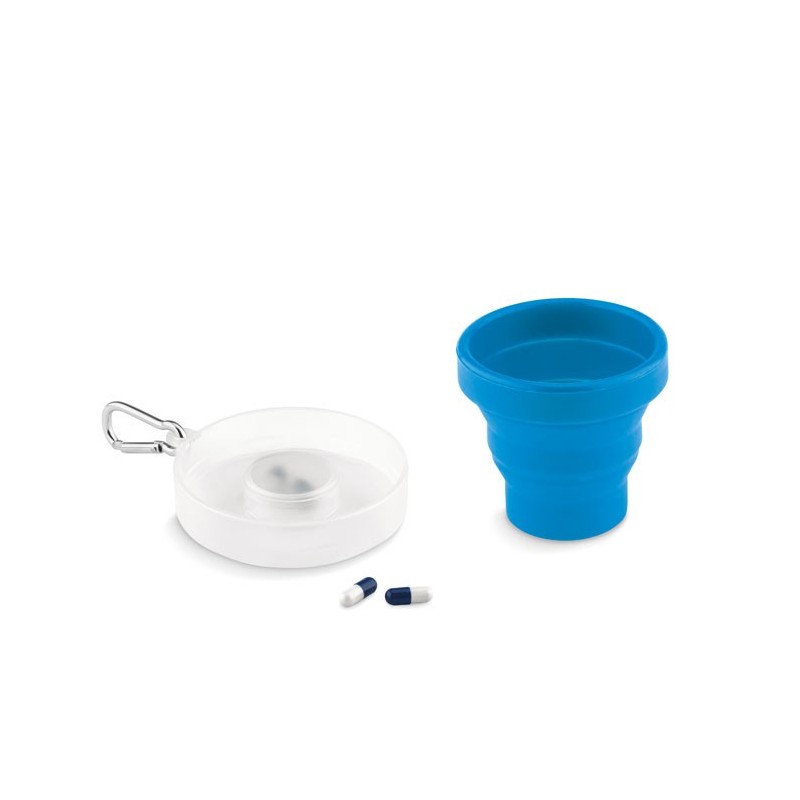 CUP PILL - Pahar pliabil silicon          MO9196-04, Blue