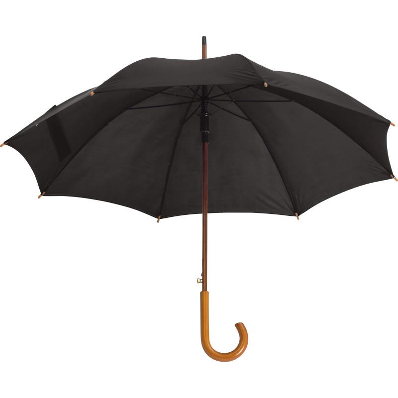 Umbrela cu maner lemn curbat - 513103, Black