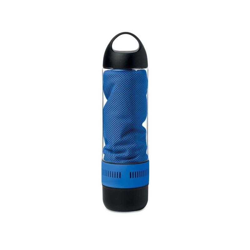 COOL - Sticlă sport cu boxă și prosop MO9158-37, Royal blue