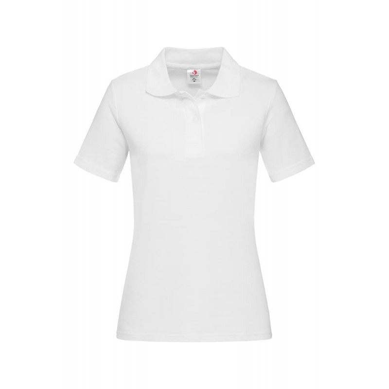 Tricou polo dama Stedman BUMBAC 100 % ST3100 ALB