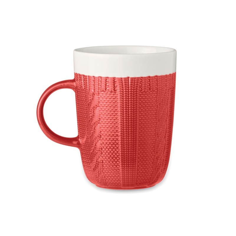 KNITTY. Cană ceramică 310 ml MO6321-05, Red KNITTY. Cană ceramică 310 ml MO6321-05, Red