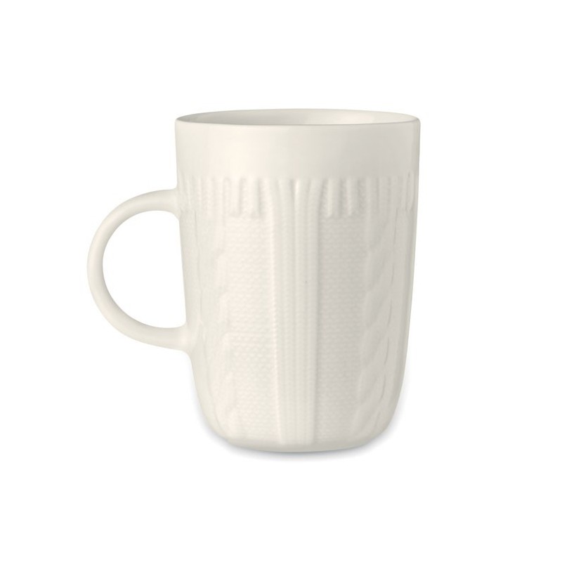 KNITTY. Cană ceramică 310 ml           MO6321-06, White