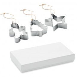 CUQUI SET. Set forme pentru biscuiți      CX1483-16, Dull silver