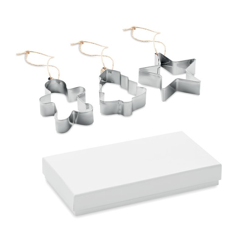 CUQUI SET. Set forme pentru biscuiți      CX1483-16, Dull silver