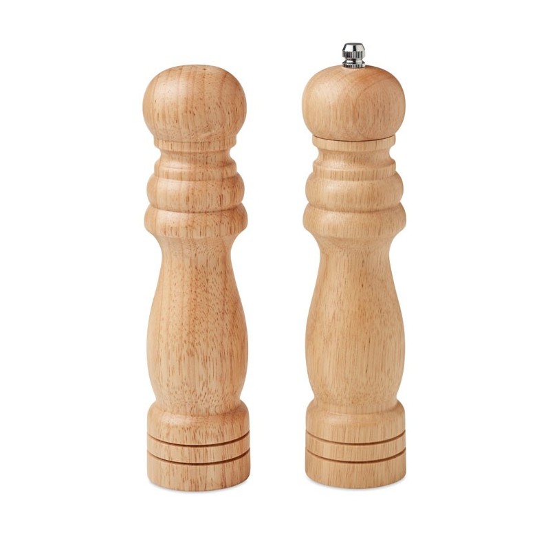 TIURRET. Set râșniță piper  + solniță   MO6283-40, Wood