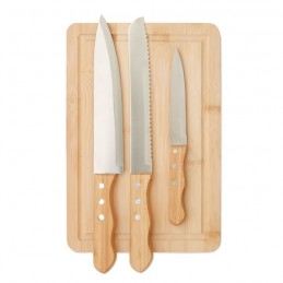 SHARP CHEF. Set tocător și cuțite          MO6298-40, Wood